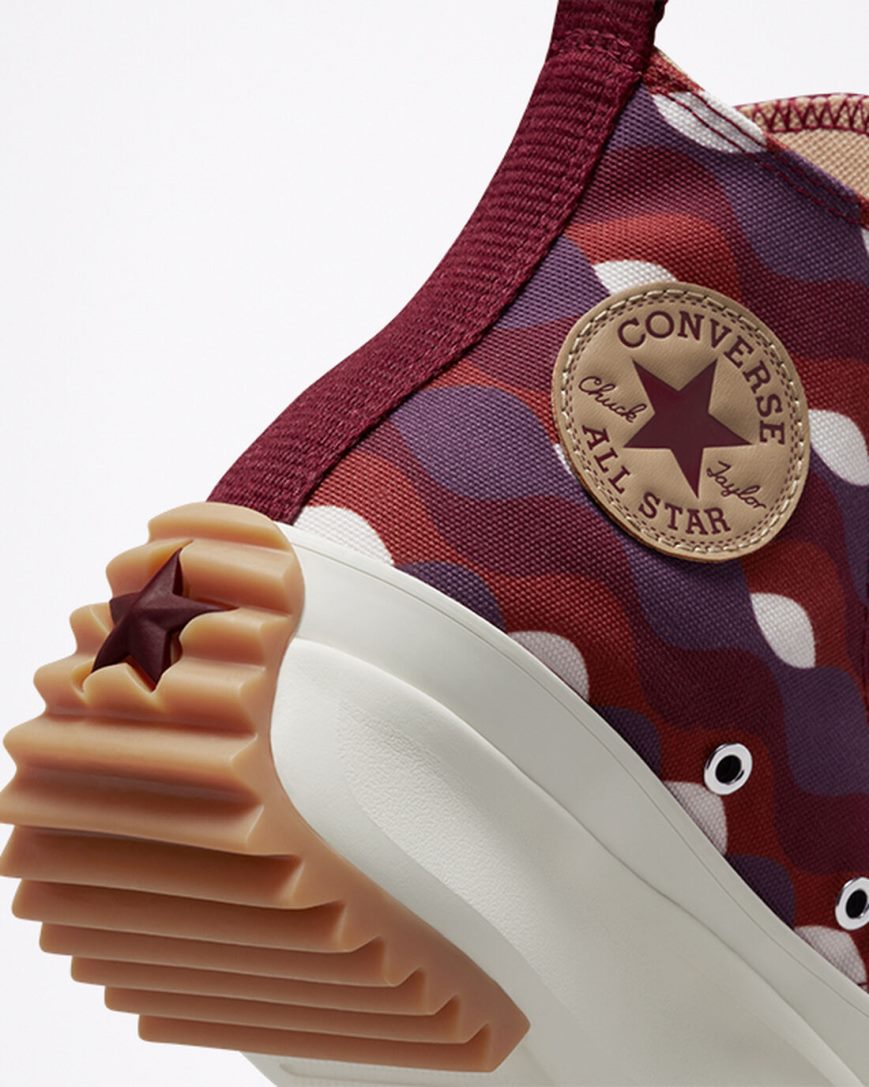 Men's Converse Run Star Hike Twisted Classics High Top Platform Shoes Dark Red / Khaki | AU 36194X